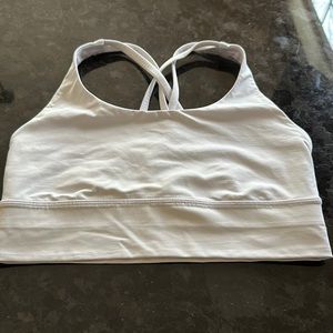 Lululemon Sport Bra , size 8,medium support,light lilac color , good condition